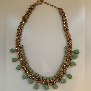 Gold Necklace with stones